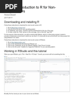 R Exercise 1 - Introduction To R For Non-Programmers