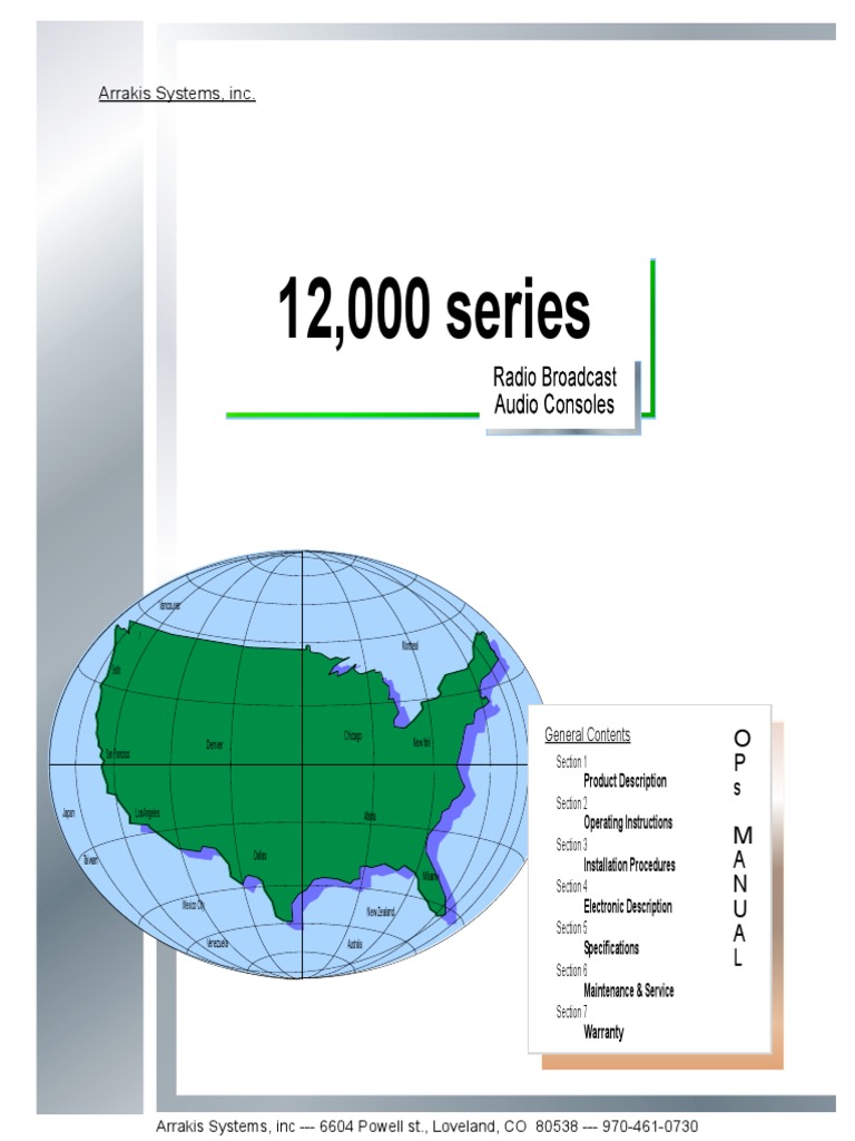 12,000 Series Arrakis Systems, Inc PDF Amplifier Operational