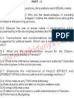 CSS Past Papers 2013 Public Administration Subjective
