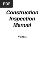 Construction Inspection Manual