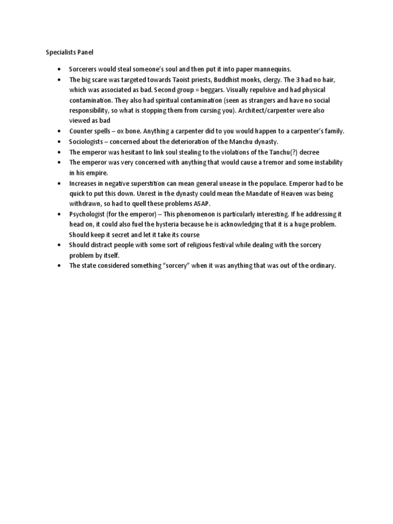Sorcery Scare Panel | PDF