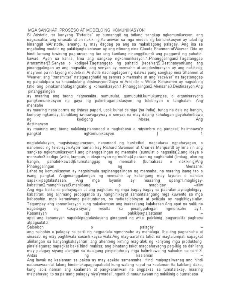 Mga Sangkap | PDF