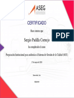 DGA - DDI - CIC - 001 PREPARACIÓN PARA AUDITORÍAS SGC - Certificado de Finalización PDF