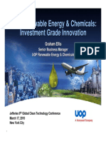 UOP Renewable Energy & Chemicals: Investment Grade Innovation