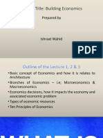 Course Title: Building Economics: Prepared by