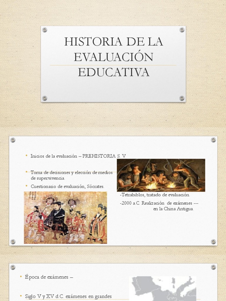 Historia de La Evaluación Educativa PDF | PDF