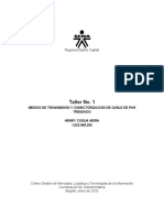 Taller 1. Medios de Transmisión y Conectorización de Cable de Par Trenzado 1