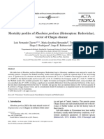 Chaves Et Al 2004 - Mortality Profiles of Rhodnius Prolixus (Heteroptera-Reduviidae) Vector of Chagas Disease
