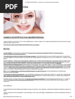 A QUÍMICA NA ESTÉTICA. – mostrar como a Química faz parte da beleza_