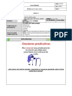 Guia de Aprendizaje 4 Clases de Oraciones