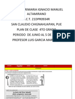 Plan de Clase 4toignacio Manuel Altamirano Luis Garcia Marquez