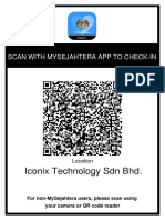 Iconix Technology SDN BHD.: Scan With Mysejahtera App To Check-In