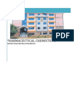 Pharmaceutical Chemistry Ii: Second Year Diploma in Pharmacy