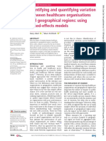 Identifying and Quantifying Variation Between Healthcare Organisations and Geographical Regions: Using Mixed-Effects Models