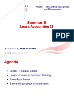 Seminar 5 Lease Accounting II: AC2101 - Accounting Recognition and Measurement