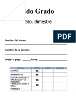 Calificaciones del 2do Grado