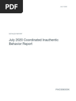 July 2020 Coordinated Inauthentic Behavior Report