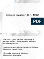 Georges Bataille's Thought on Excess, Transgression and Heterogeneity