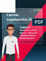 Cursos regulatorios 2019 - Sistema de Control Interno y Riesgo Operativo