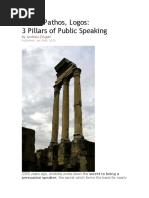 Ethos, Pathos, Logos: 3 Pillars of Public Speaking: Andrew Dlugan