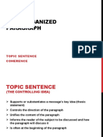 Reading 7 - Coherent Paragraph Development