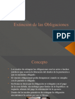 Extinción de Las Obligaciones