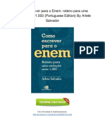 [D817.Book] Free PDF Como escrever para o Enem: roteiro para uma redação nota 1.000 (Portuguese Edition) By Arlete Salvador