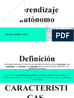 Aprendizaje Autonomo, Caracteristicas, Motivacion, Estrategias de Aa