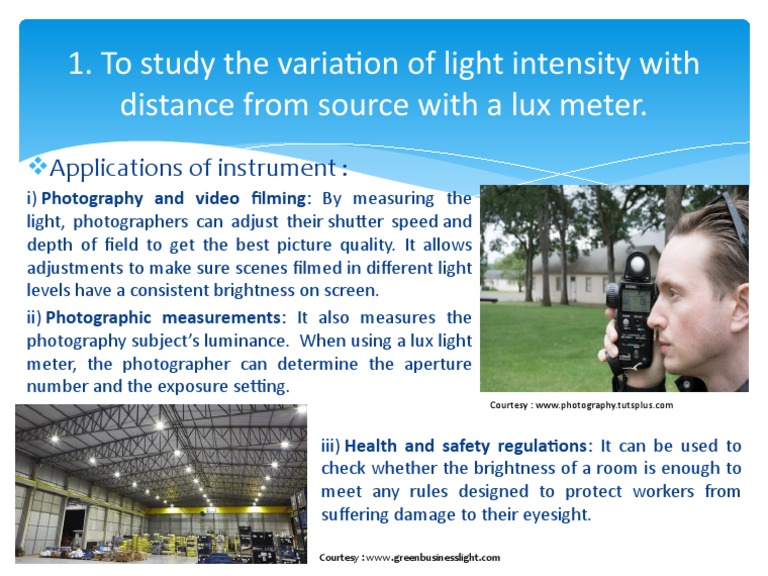 Light Measurement Applications in Photography | PDF