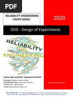 DOE - Design of Experiments: Reliability Engineering Paper Series