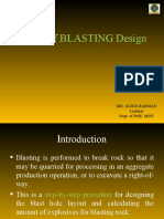 Basics of BLASTING Design: Md. Aliur Rahman Lecturer Dept. of PME, MIST