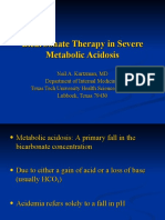 Bicarbonate Therapy in Severe Metabolic Acidosis