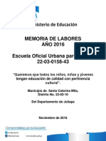 Memoria de Labores 2015 Municipal