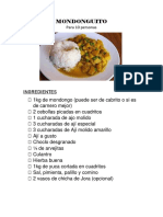 Receta de Mondonguito - Zu