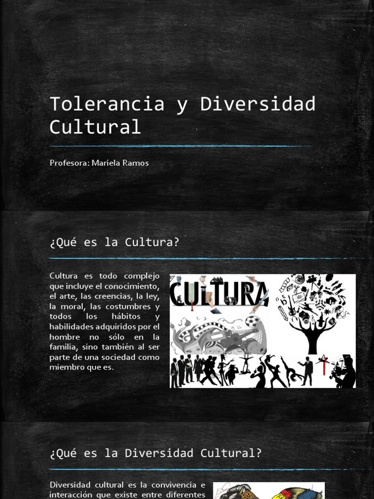 Tolerancia y Diversidad Cultural PDF | PDF