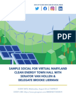 Comms Toolkit For MD Clean Energy Town Hall
