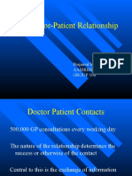 The Doctor-Patient Relationship: Prepared By: Aashish Chugh GROUP:106
