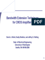 Bandwidth Extension Techniques For CMOS Amplifiers