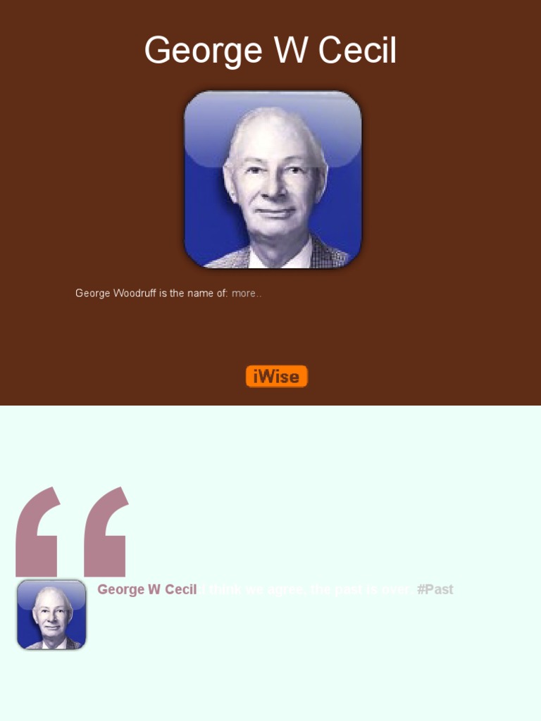 George W Cecil: George Woodruff Is The Name of | PDF | Liberty ...