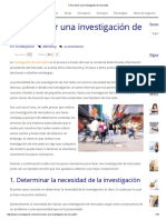 Cómo Hacer Una Investigación de Mercados