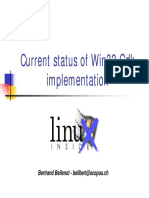 Current Status of Win32 GDK Implementation: Bertrand Bellenot - Bellbert@scopus - CH