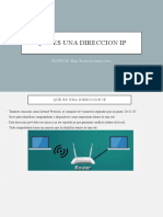 QUE ES UNA DIRECCION Ip