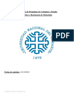 Preguntas de Finales y Coloquios - Estática y Resistencia de Materiales