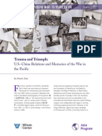 Trauma and Triumph: U.S.-China Relations and Memories of The War in The Pacific