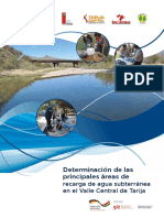 Determinación Áreas de Recarga Agua Subterránea Tarija - 2020 PERIAGUA