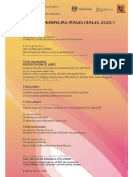 Conferencias Magistrales 2020-1. Filosofía Mexicana