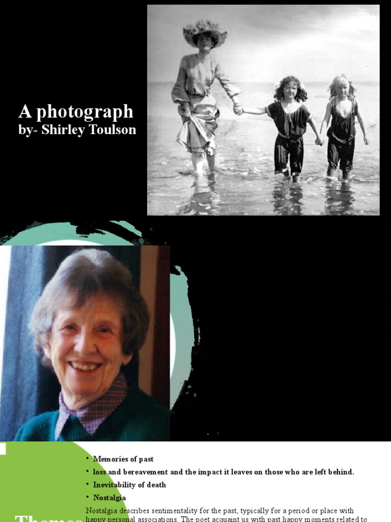 A Photograph ByShirley Toulson PDF Adverb Adjective
