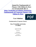 Solution Manual For Fundamentals of Corporate Finance 11th Edition by Ross Complete Downloadable File at