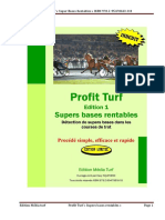Profit Turf Super Bases Rentables ISBN 978-2-95478663-0-8