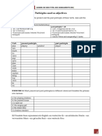 Participles used as adjectives